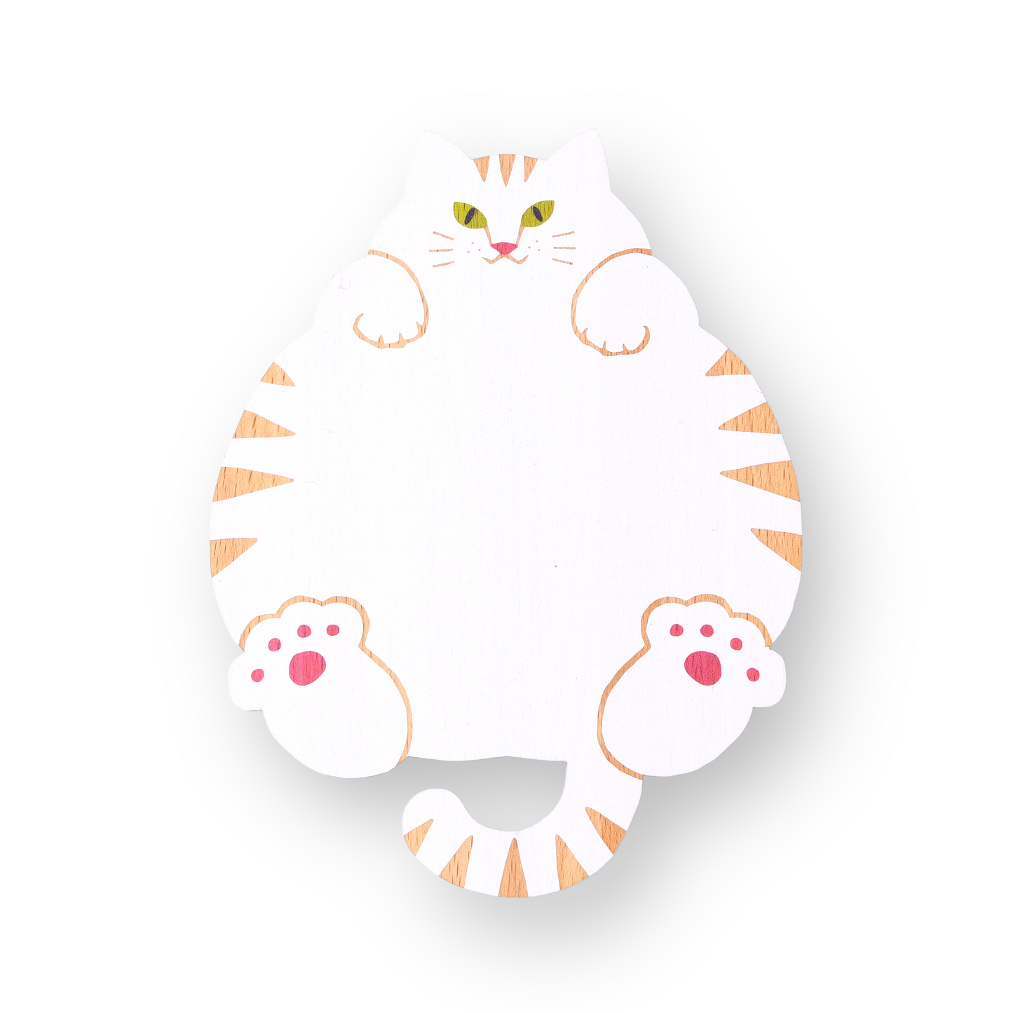 木製プレート ねこまみれ【腹見せ】
