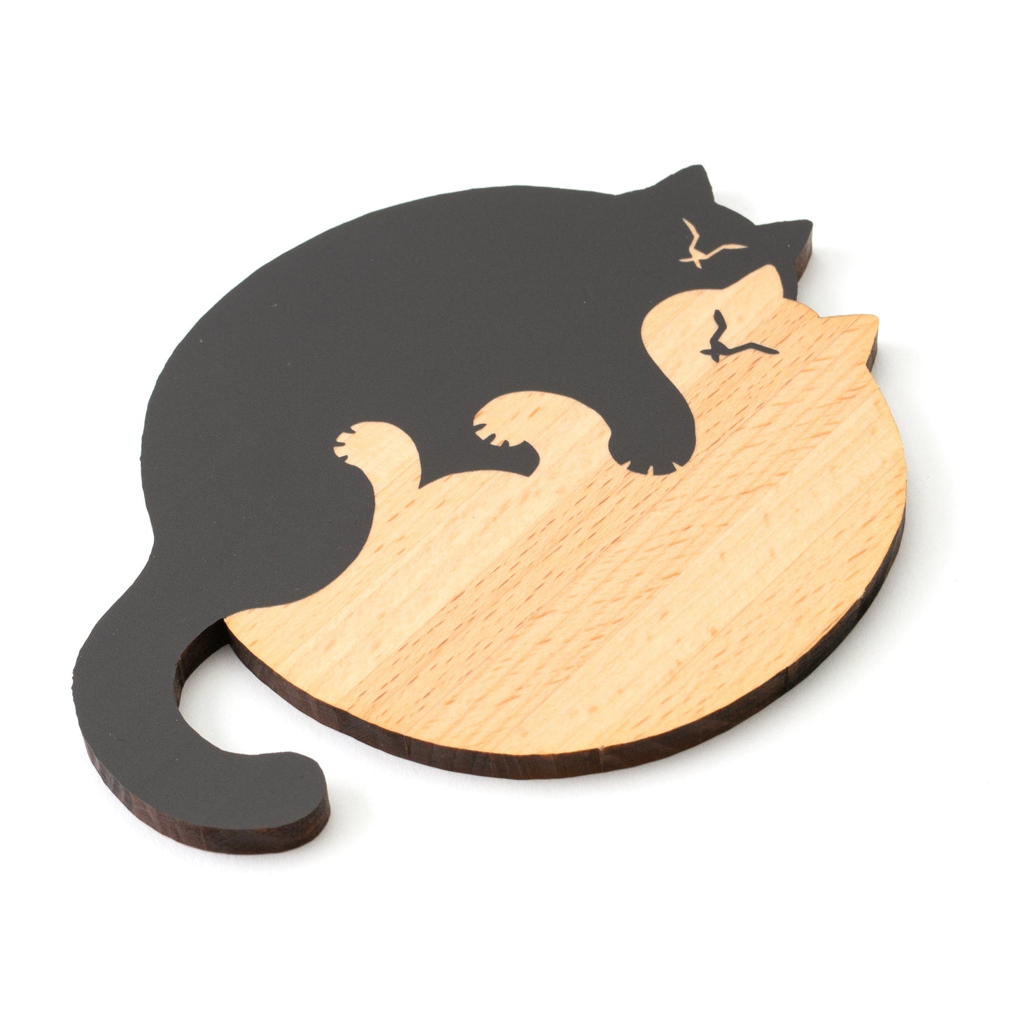 木製プレート ねこまみれ【添い寝】